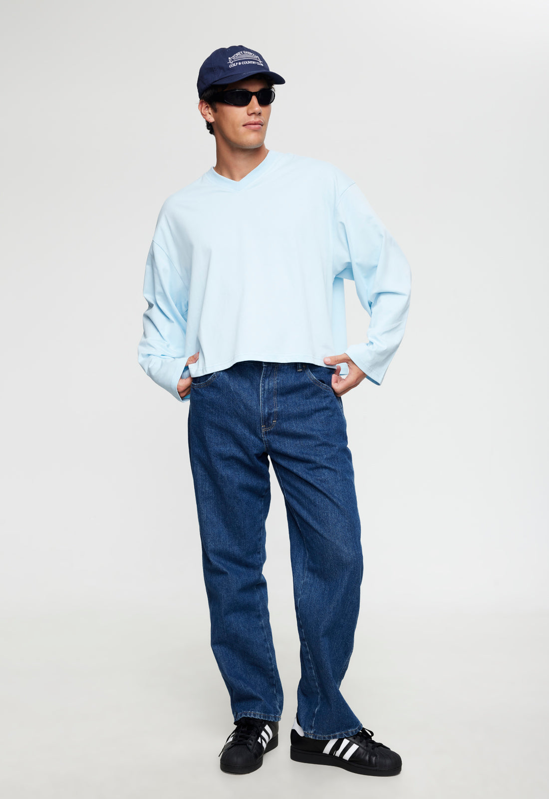 BLOOM V LONG SLEEVE - SKY