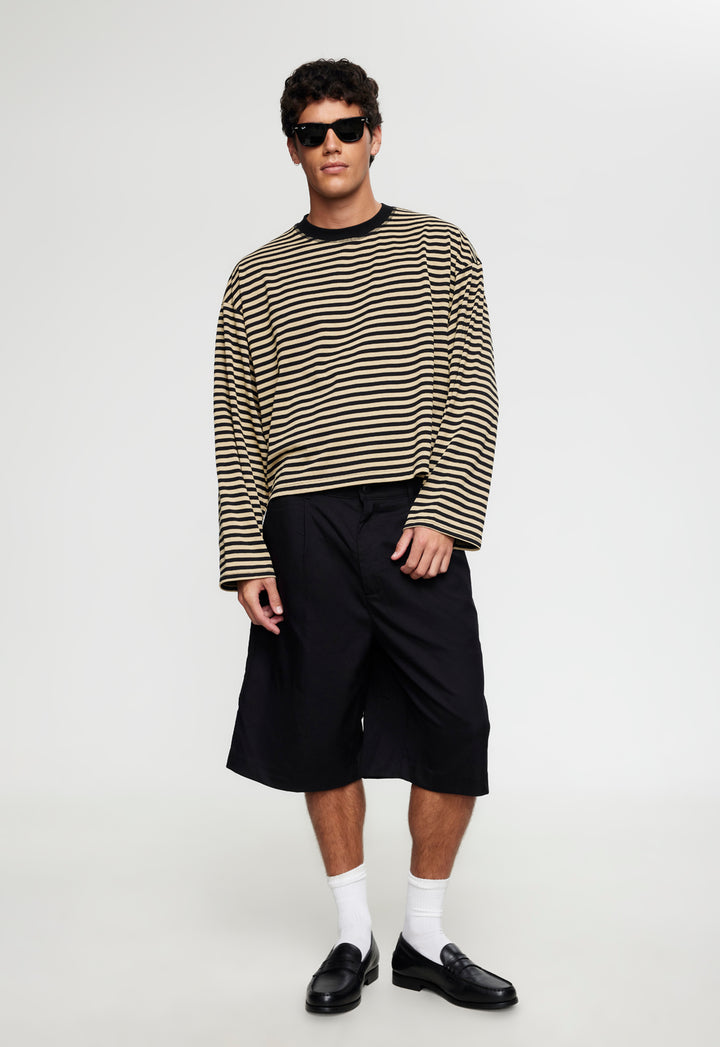BLOOM LONG SLEEVE - SAHARA INK STRIPE