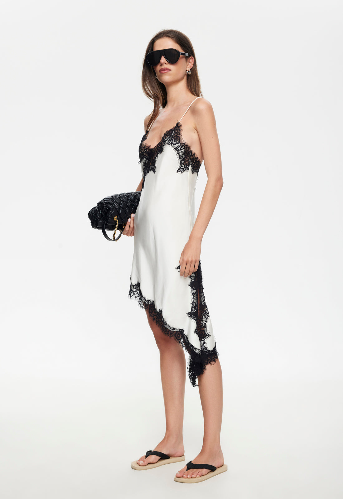 EMERGING MIDI DRESS - PORCELAIN