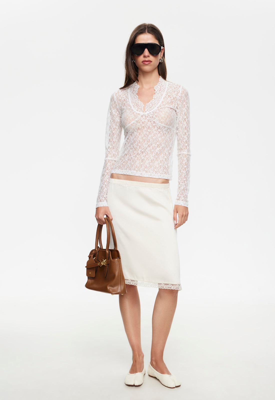 BELLA MIDI SKIRT - BUTTER