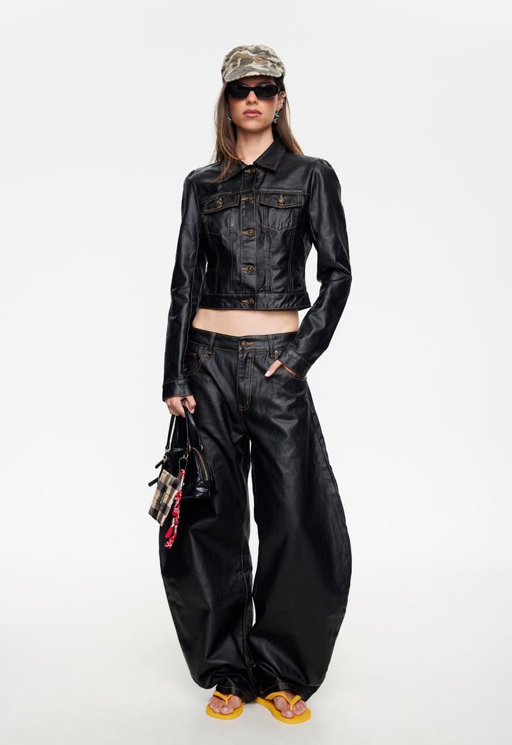 HORSESHOE JEAN - WAXED DENIM