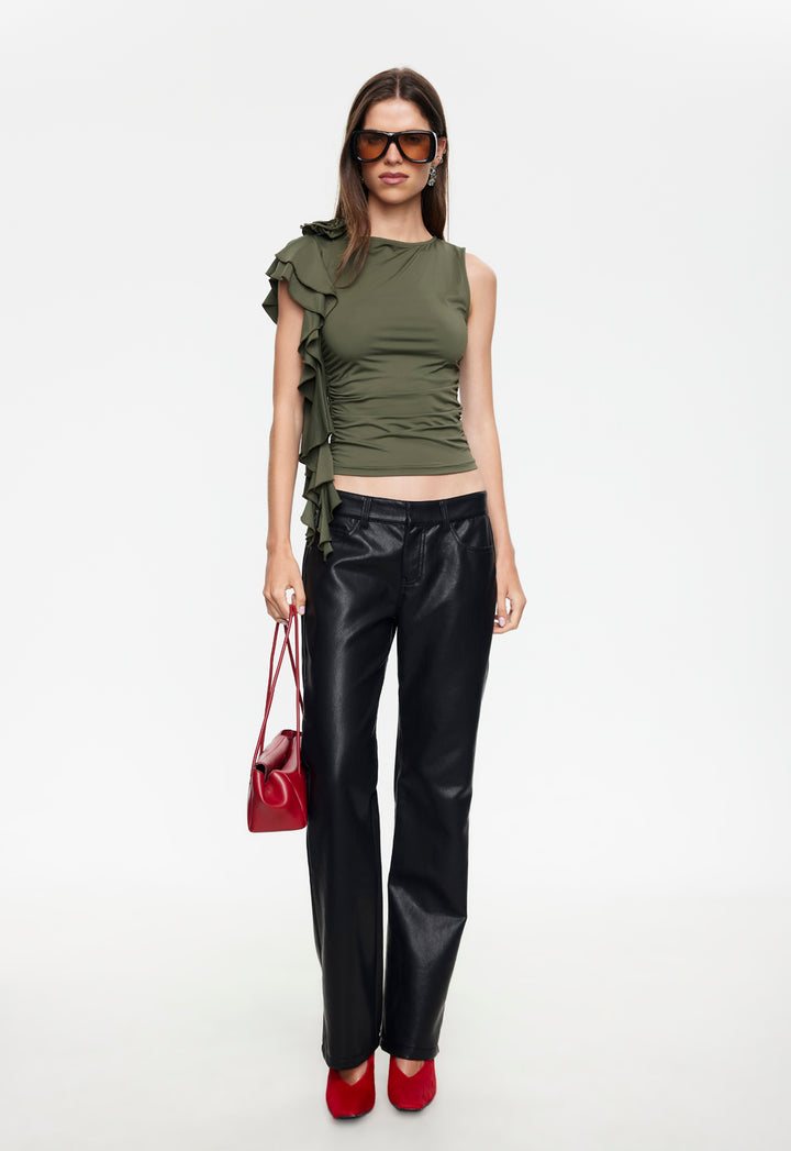CARRIE TOP - KHAKI