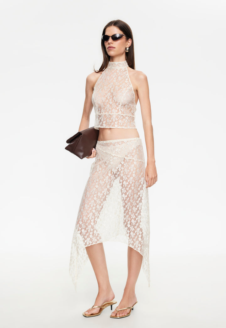 TROPHY MIDI SKIRT - GOLD