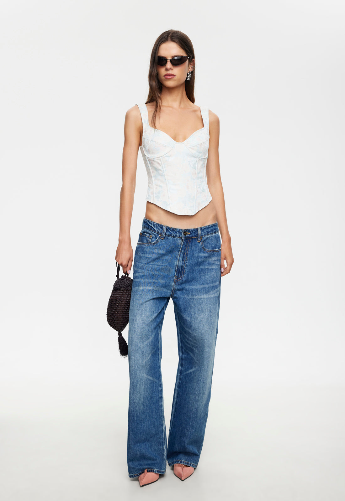 ROMA CORSET - SOFT BLUE