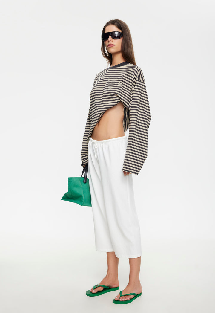 BLOOM LONG SLEEVE - SLATE STRIPE