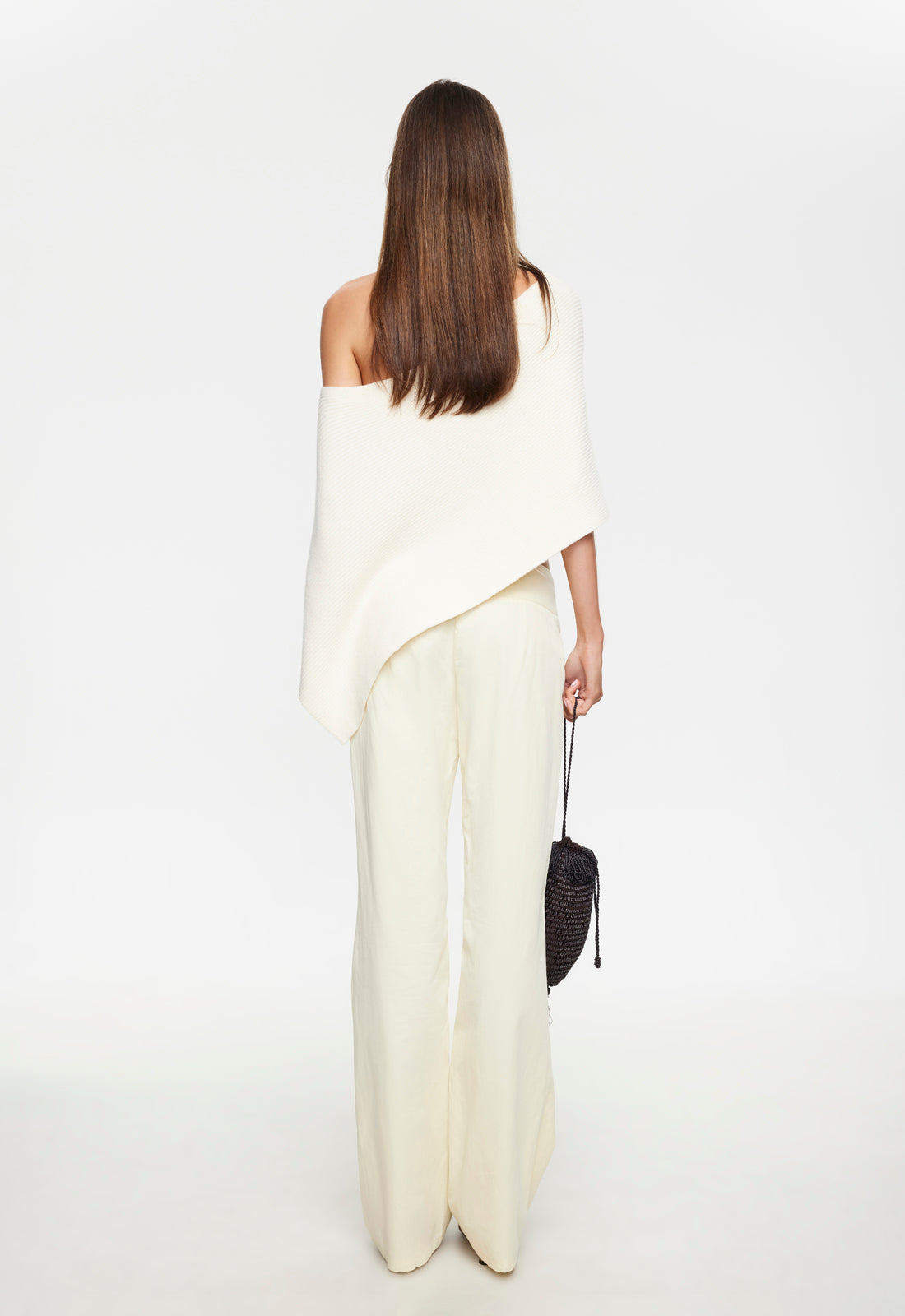 LUMINOUS PONCHO - MILK