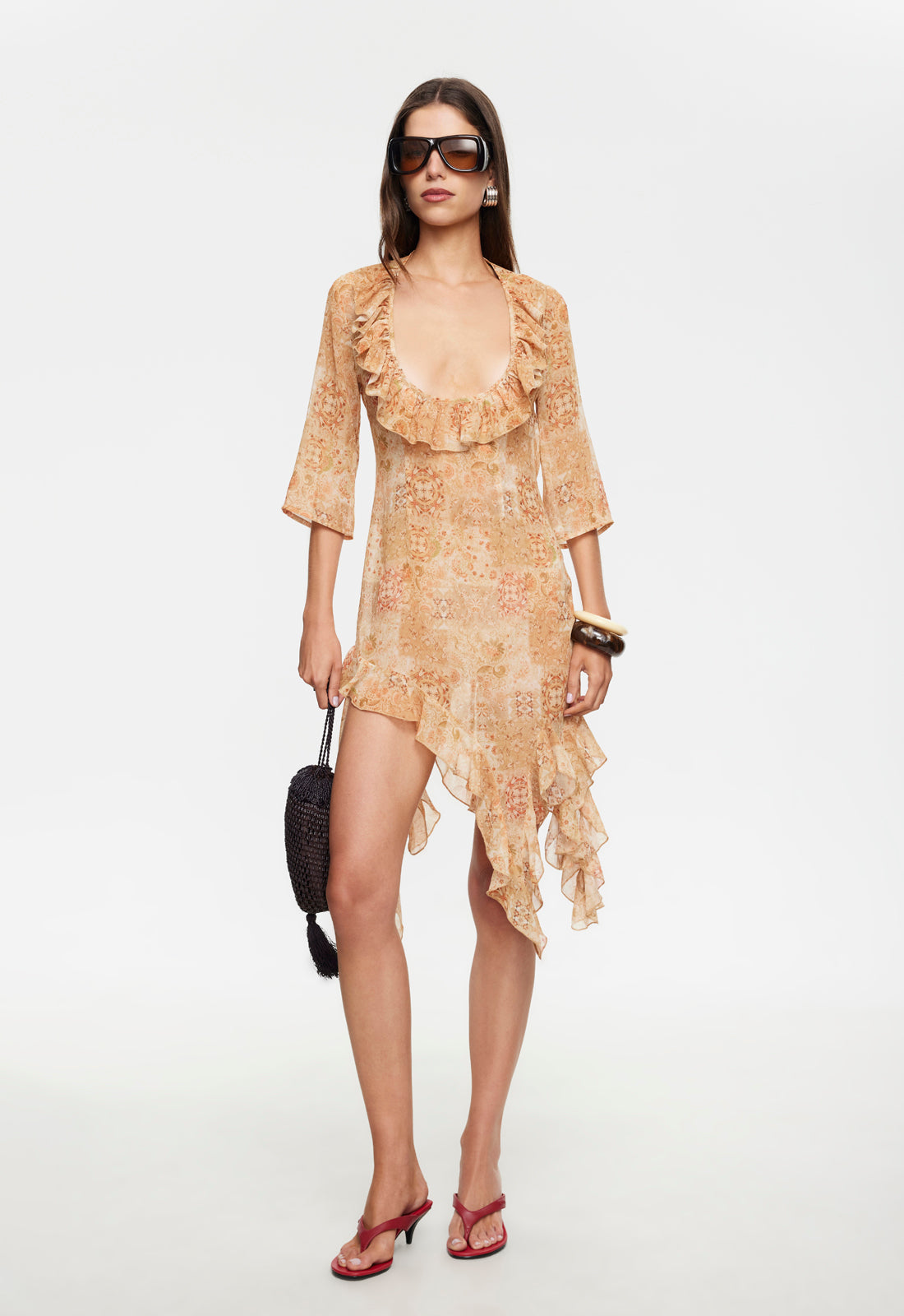 CARRIE MIDI DRESS - NECTAR FLORAL