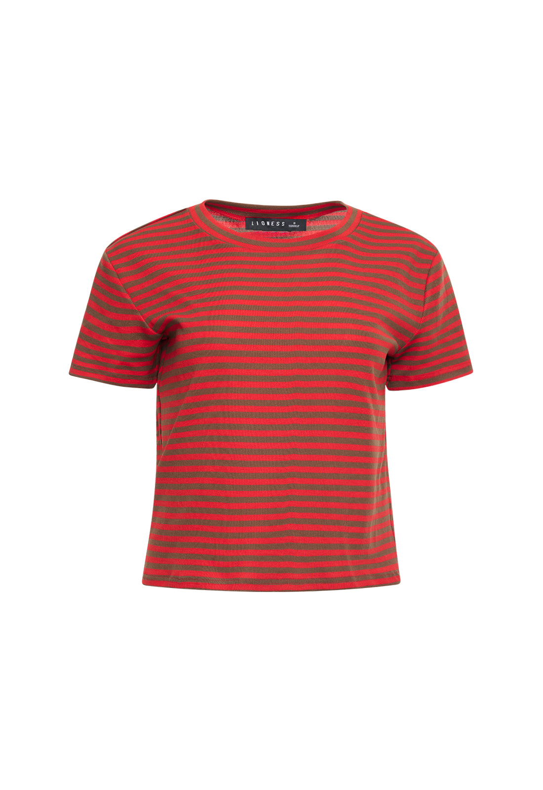 BLOOM BABY TEE - LAVA COCOA STRIPE