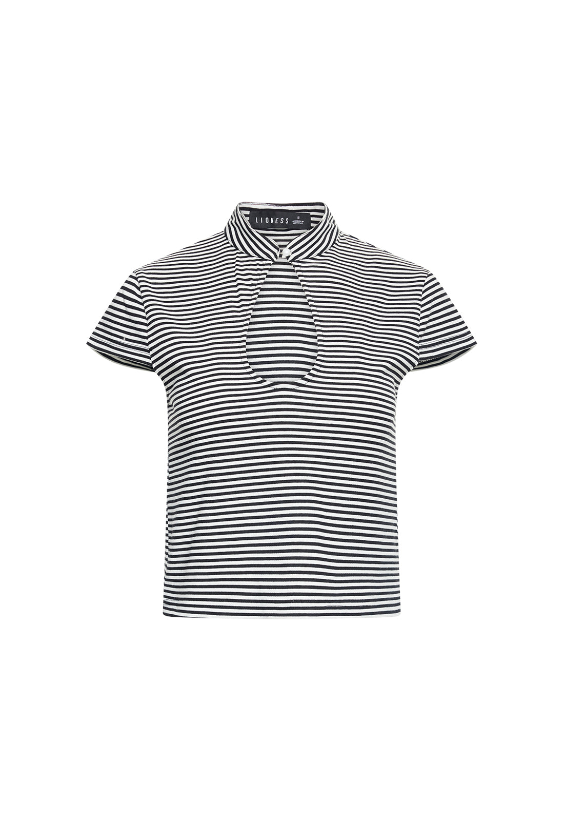 BLOOM PEEPHOLE TEE - ARCTIC INK STRIPE
