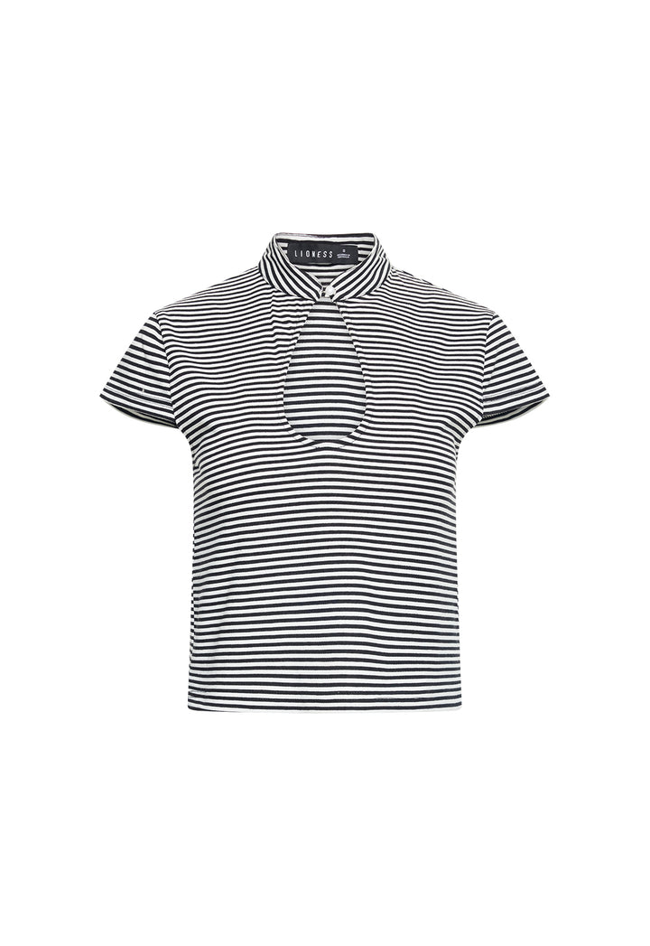 BLOOM PEEPHOLE TEE - ARCTIC INK STRIPE