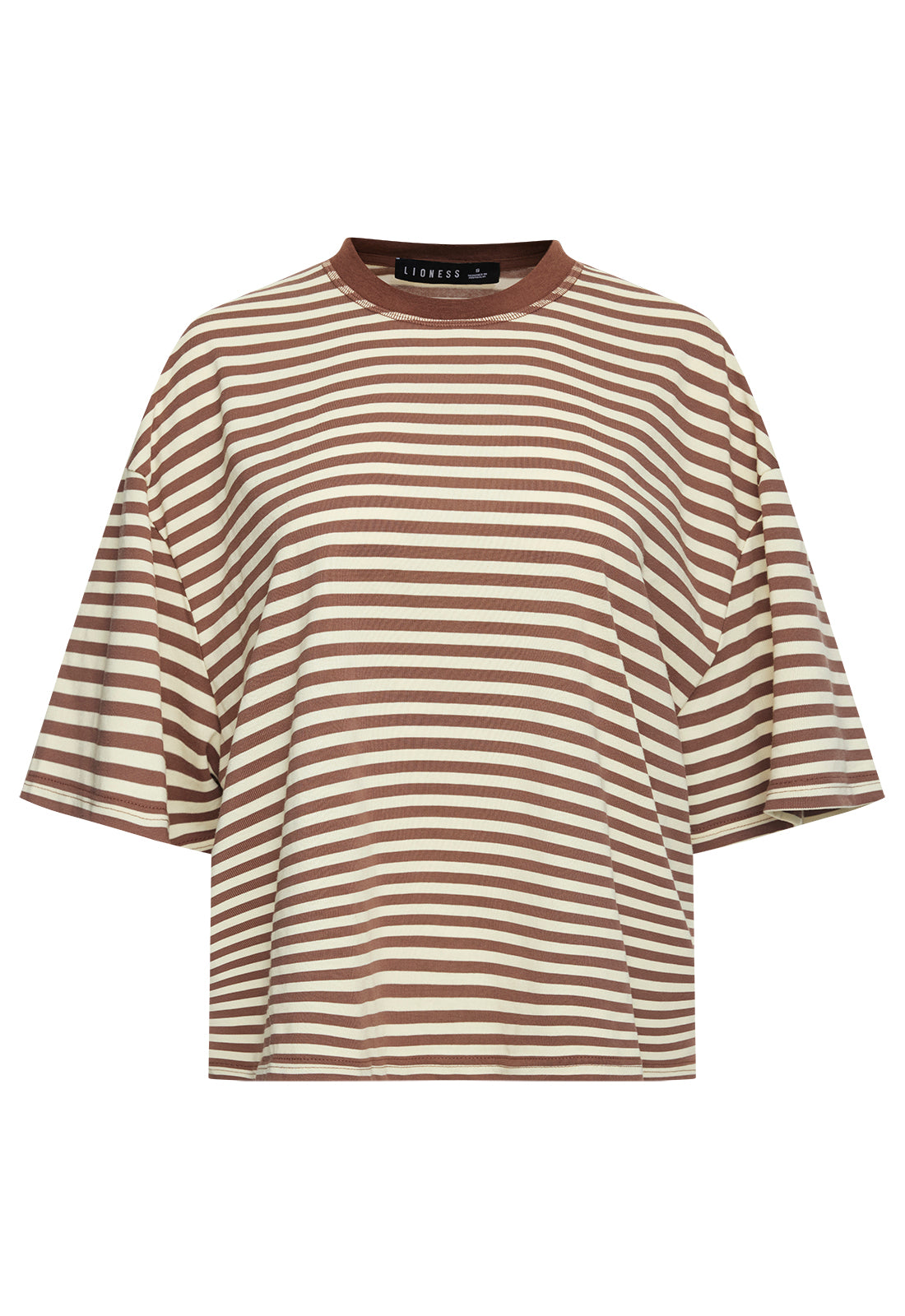 BLOOM SHORT SLEEVE - SORBET COCOA STRIPE
