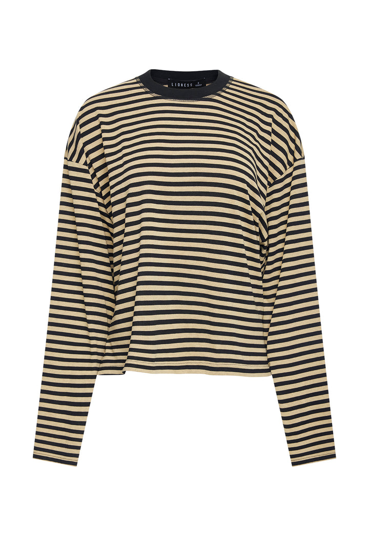 BLOOM LONG SLEEVE - SAHARA INK STRIPE