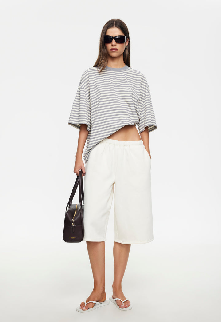BLOOM SHORT SLEEVE - ASH STRIPE