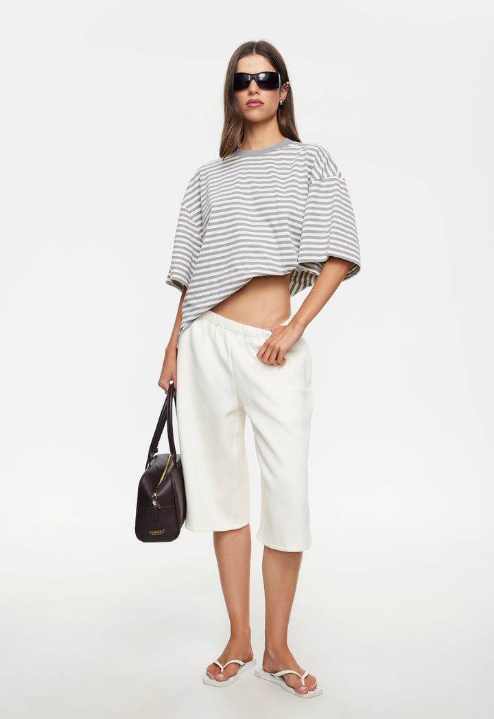 BLOOM SHORT SLEEVE - ASH STRIPE
