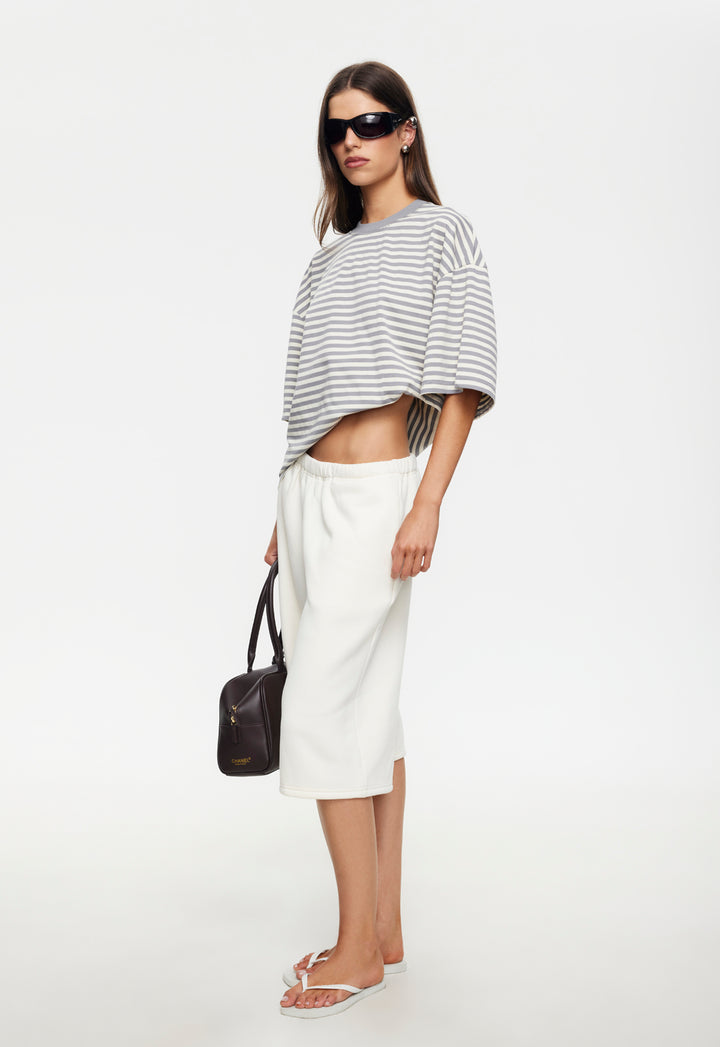 BLOOM SHORT SLEEVE - ASH STRIPE