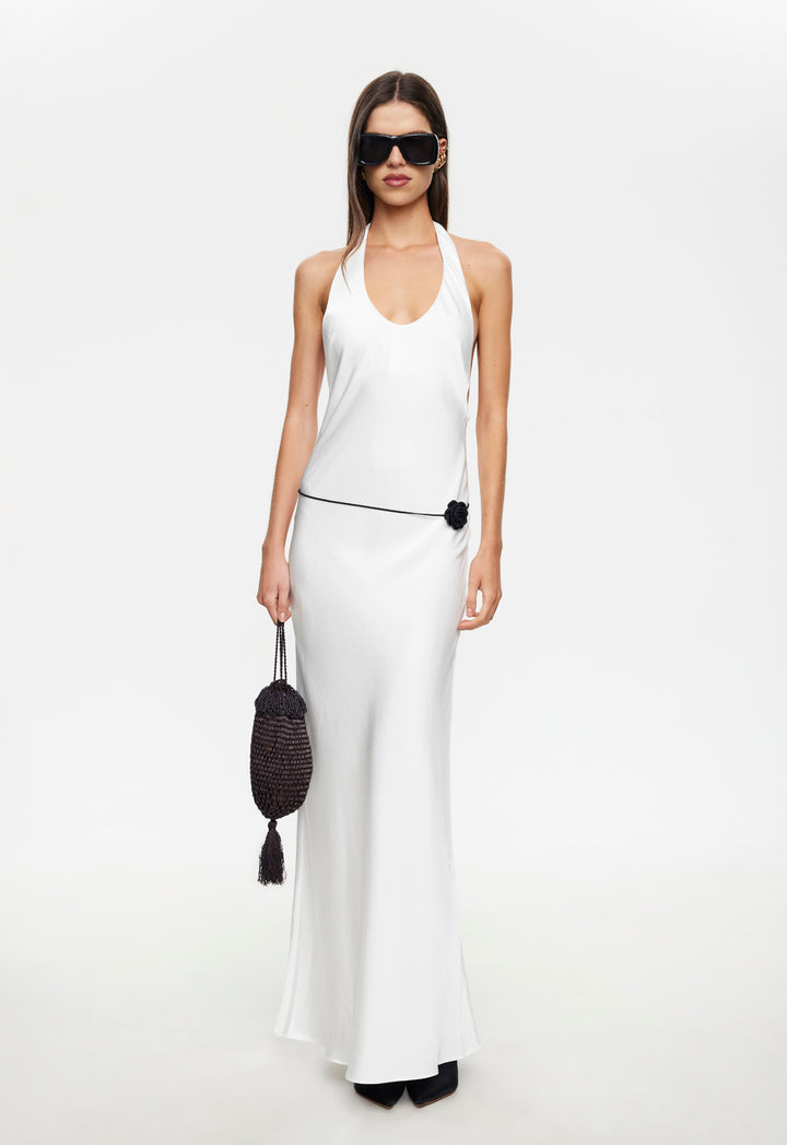 BARE MAXI DRESS - PORCELAIN