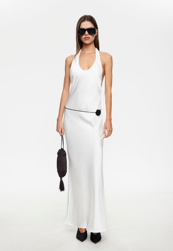 BARE MAXI DRESS - PORCELAIN
