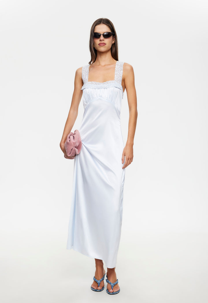 LOVE LETTERS MAXI DRESS - BABY BLUE