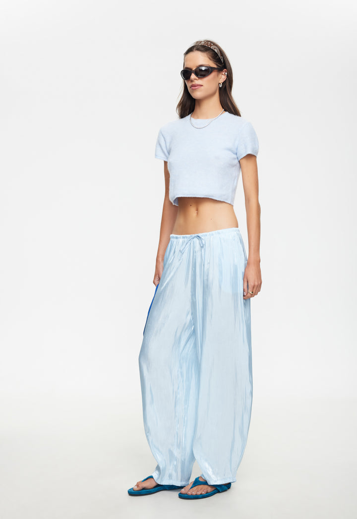 BELVEDERE KNIT TOP - POWDER BLUE
