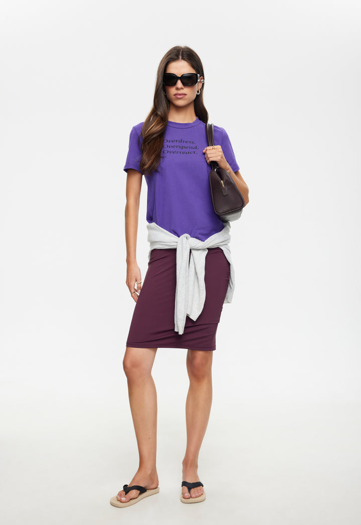 OVERDRESSED TEE - GRAPE