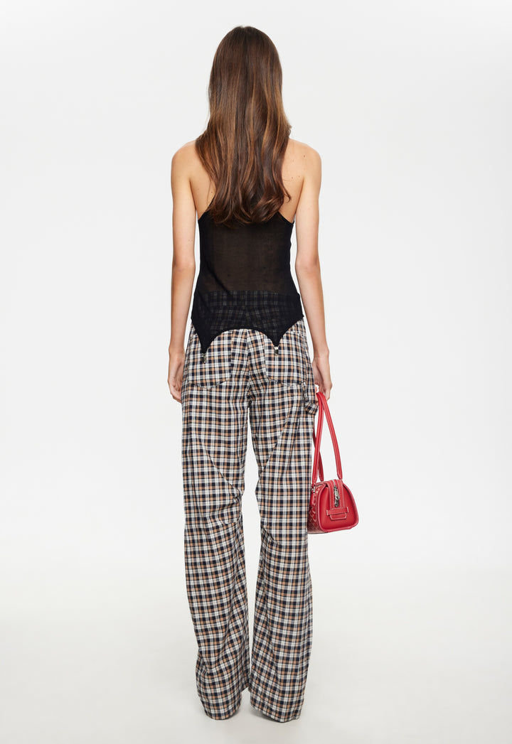 MIAMI VICE PANT - BEIGE TARTAN