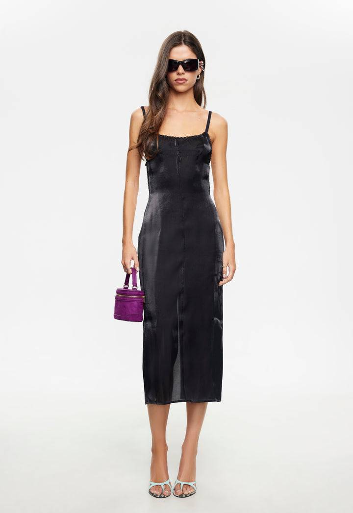 ELECTRA MIDI DRESS - NOIR