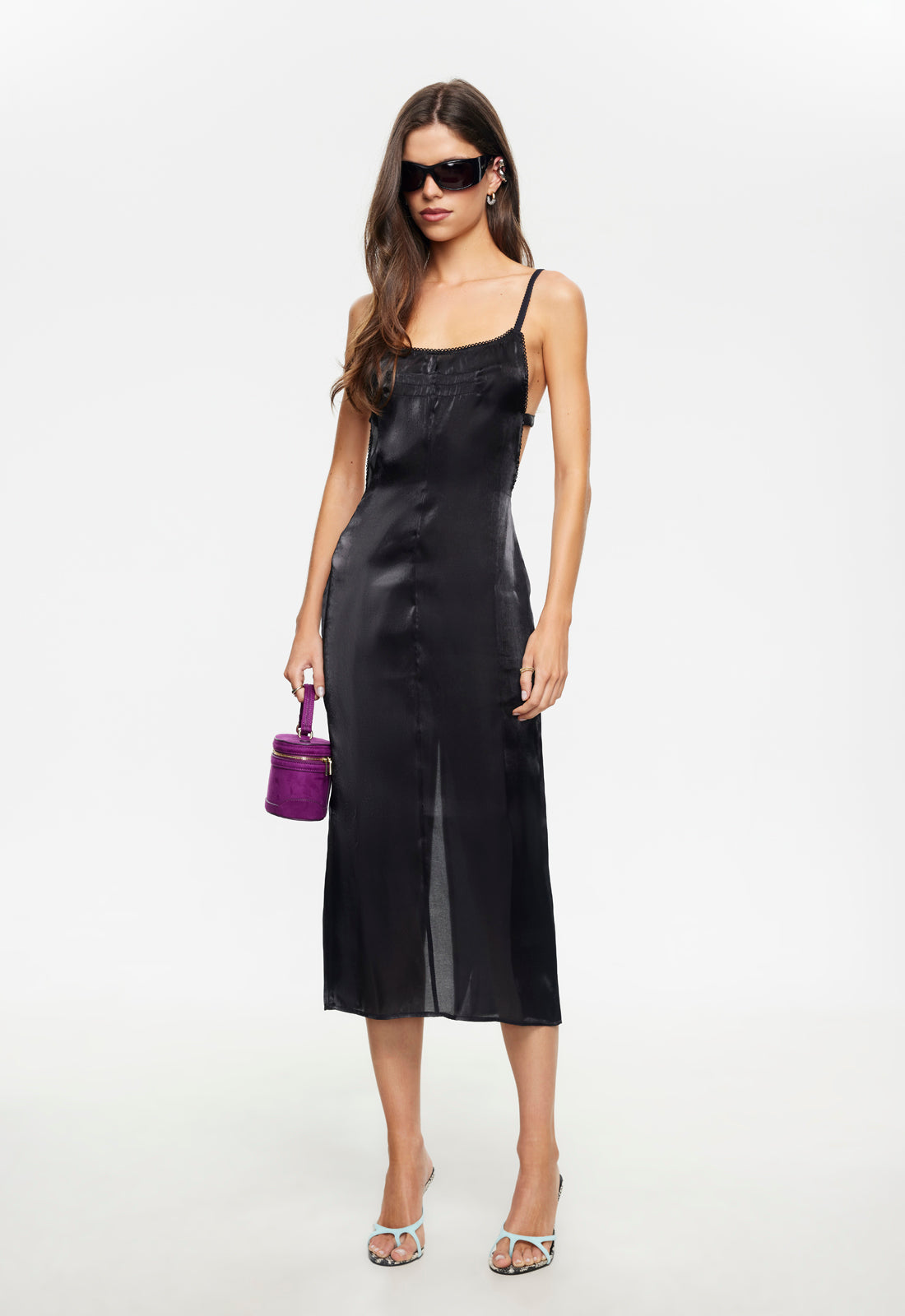 ELECTRA MIDI DRESS - NOIR