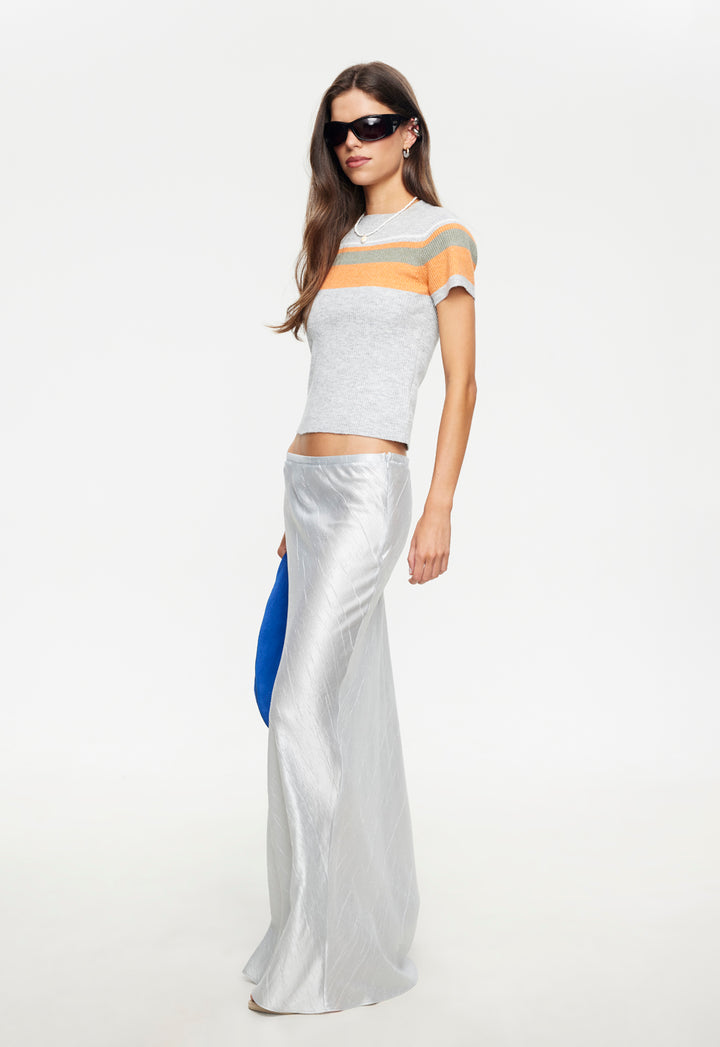 HUDSON MAXI SKIRT - SILVER