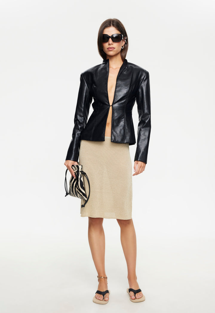 SHORELINE MIDI SKIRT  - TOPAZ