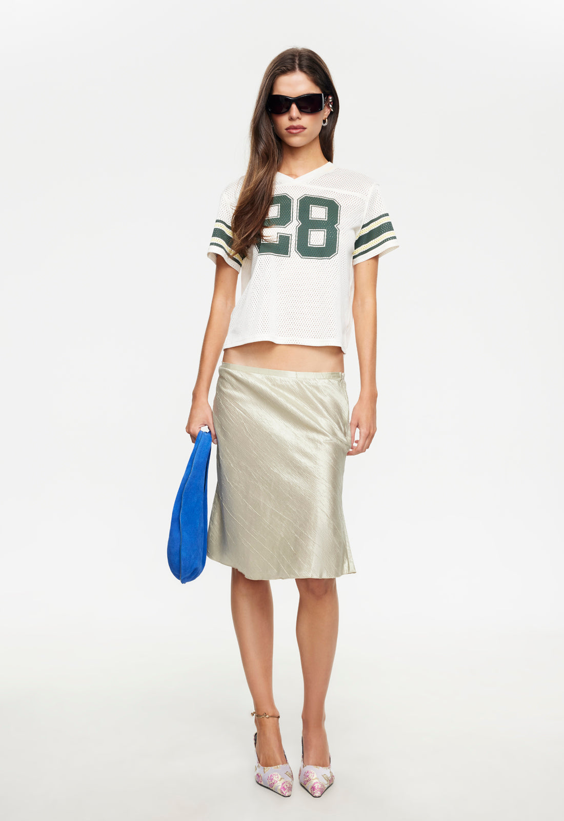 SHORELINE MIDI SKIRT  - GOLD