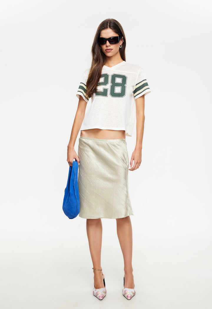 SHORELINE MIDI SKIRT  - GOLD