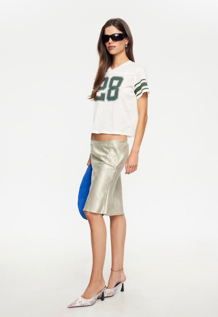 SHORELINE MIDI SKIRT  - GOLD