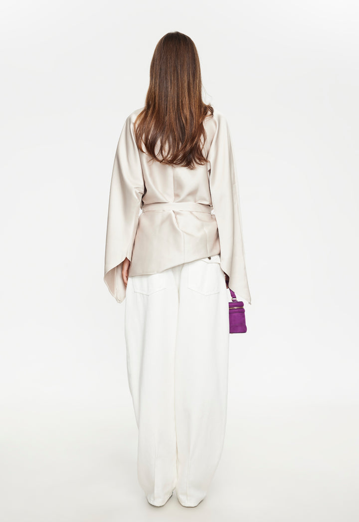 TOUCH MINI DRESS - CREAM