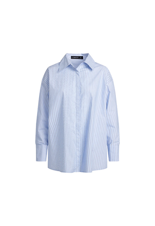 BOYFRIEND SHIRT - BLUE STRIPE