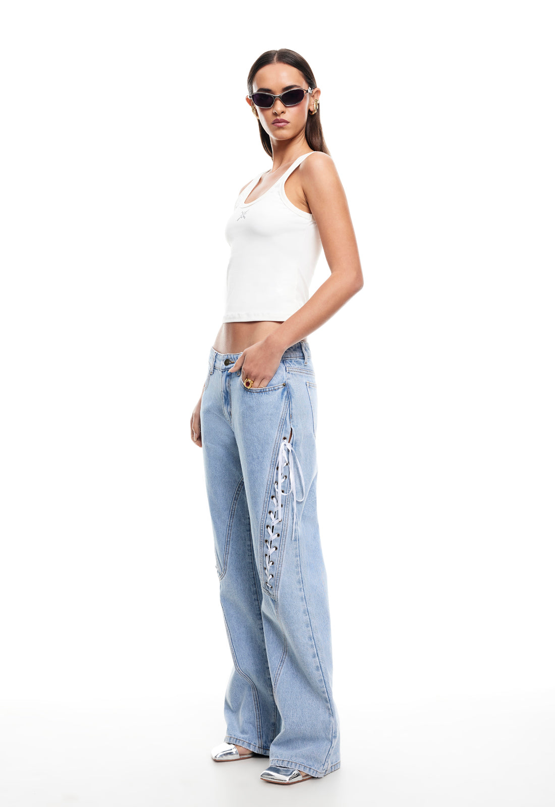 DOLLHOUSE JEAN - WASHED BLUE