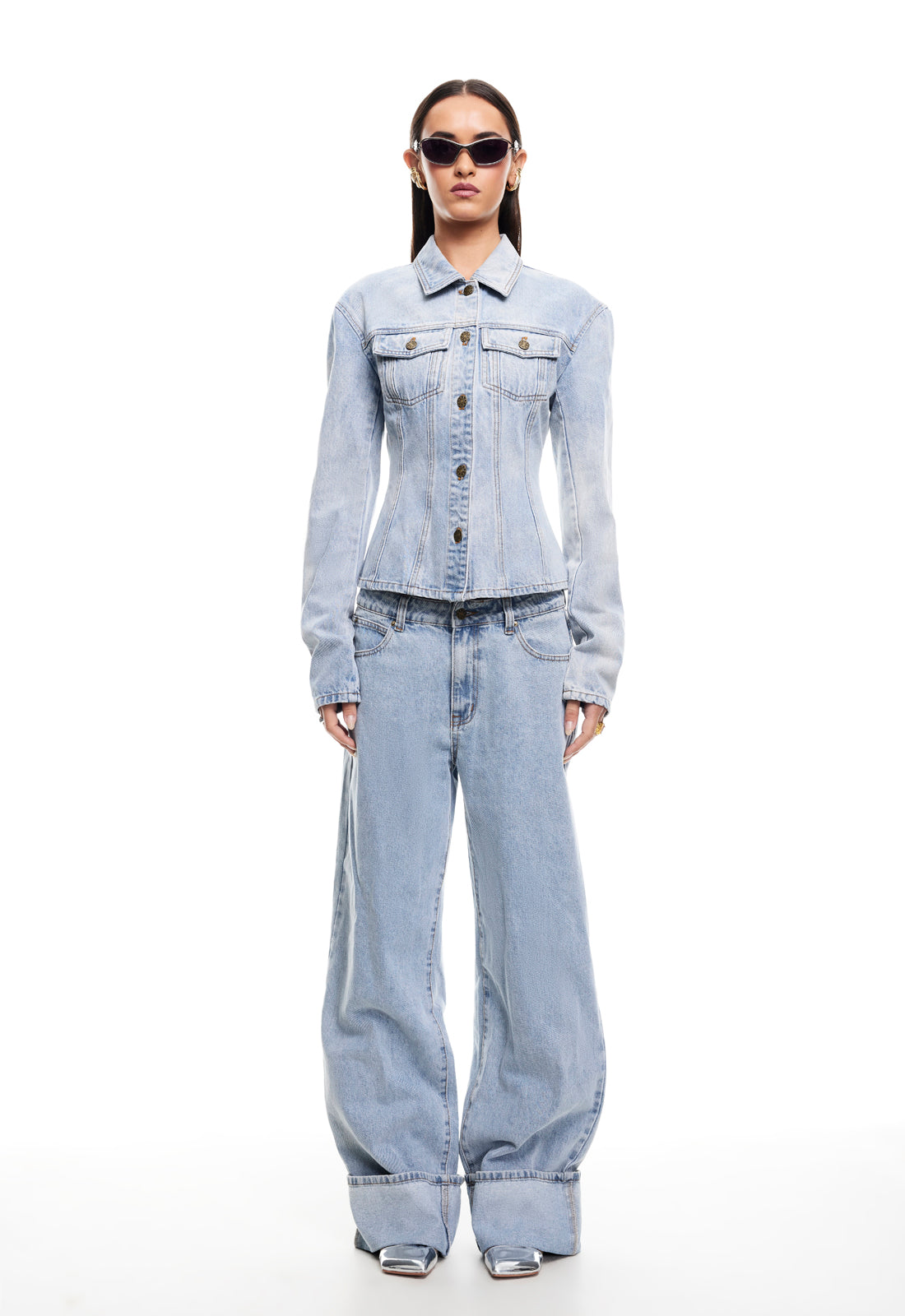 TOP MODEL CUFFED JEAN - LIGHT DENIM