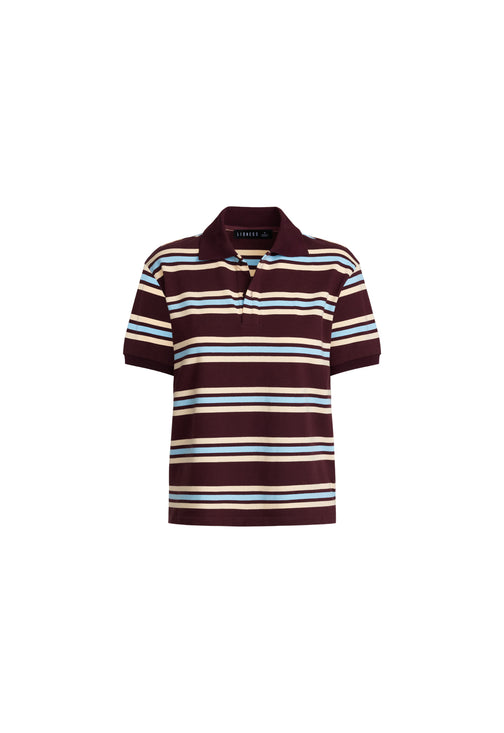 LEISURE POLO - CHOCOLATE MULTI