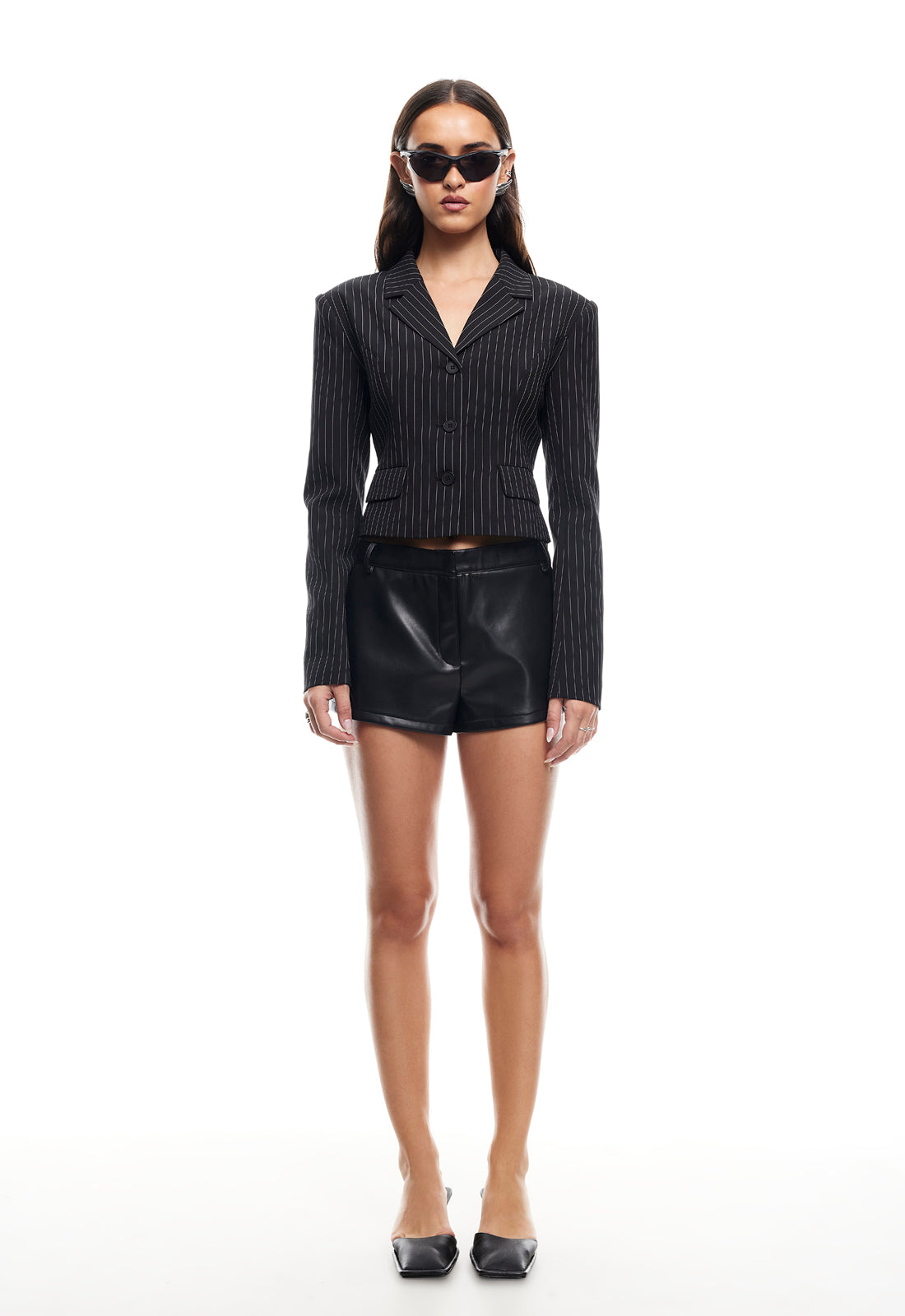 LUNE BLAZER - ONYX PINSTRIPE