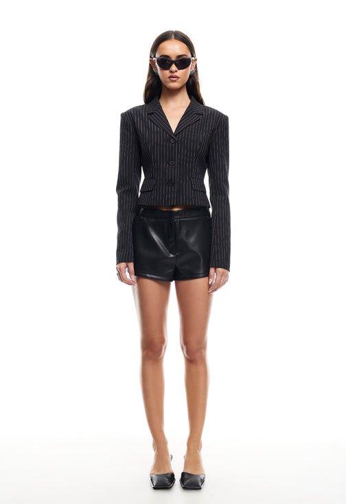 LUNE BLAZER - ONYX PINSTRIPE