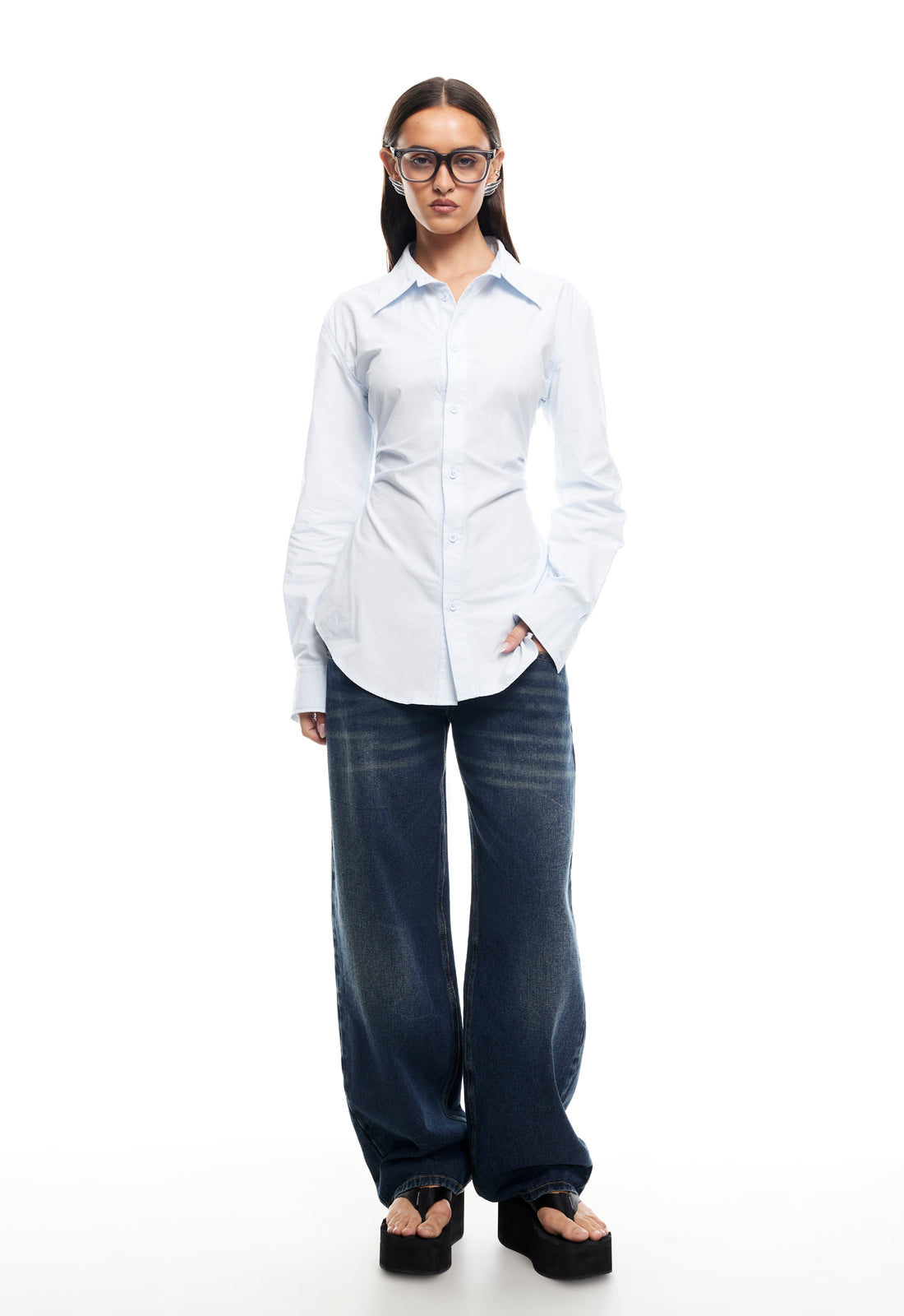 NAOMI SHIRT - SOFT BLUE