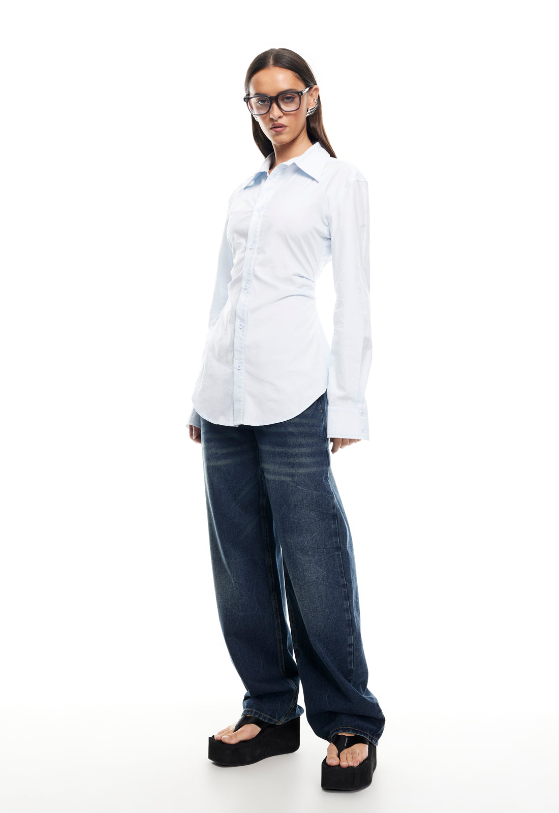 NAOMI SHIRT - SOFT BLUE