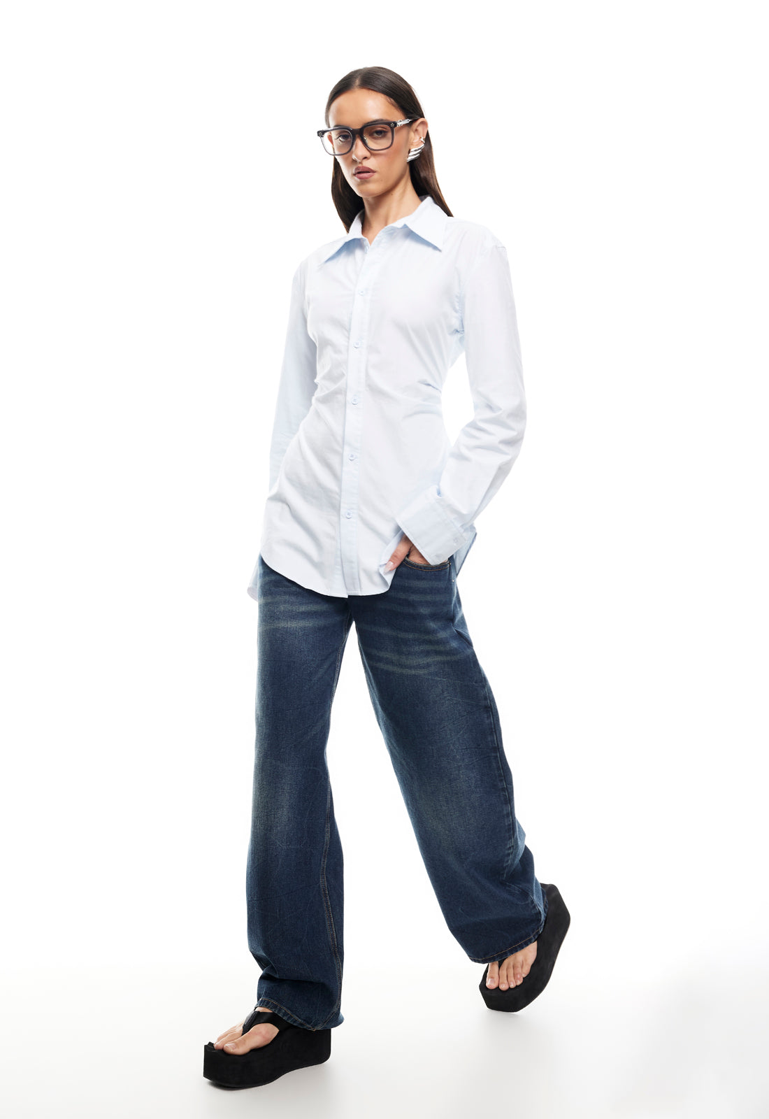 NAOMI SHIRT - SOFT BLUE