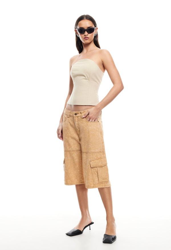 UNTAMED BODICE - DEEP WHEAT