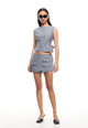 COUNTRYSIDE TOP - CHARCOAL STRIPE