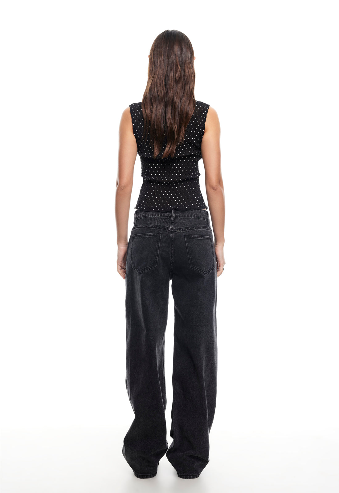 RISING JEAN - WASHED ONYX