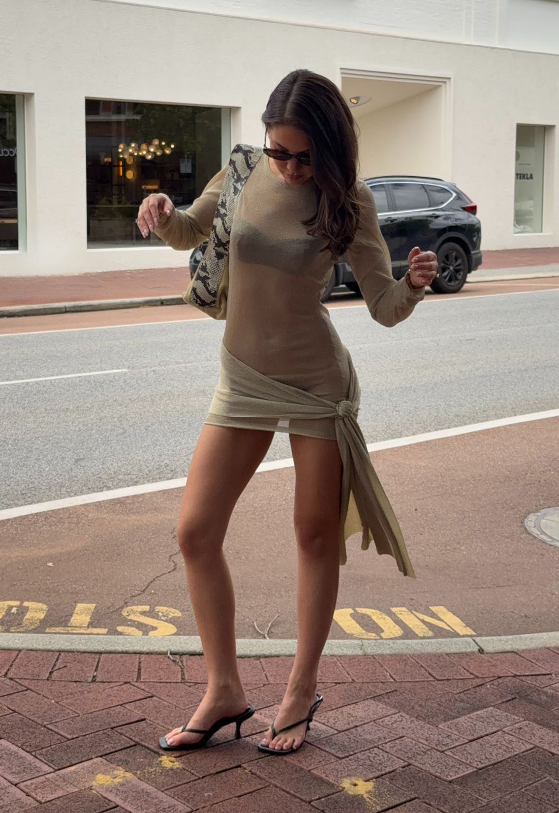 FORD MINI DRESS - TOPAZ