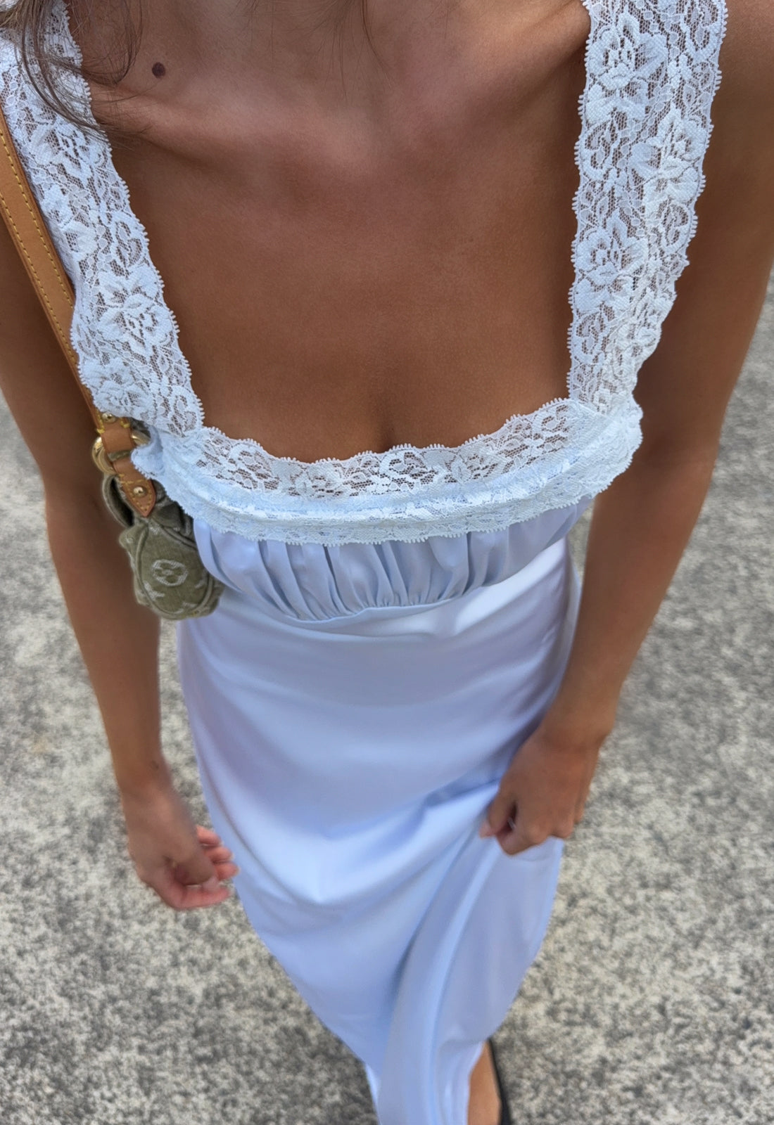 LOVE LETTERS MAXI DRESS - BABY BLUE