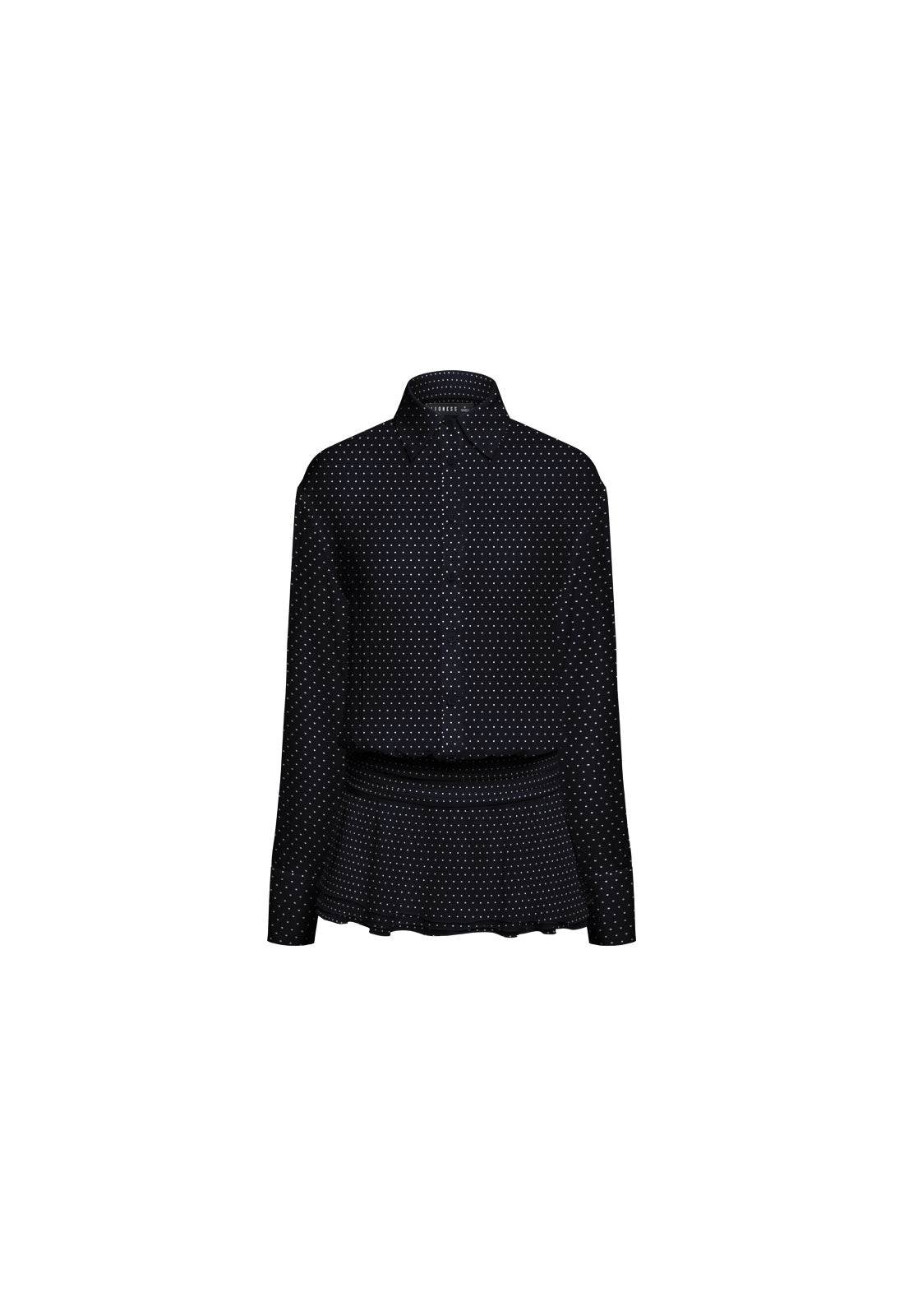 GIRLS GIRLS GIRLS MINI DRESS - ONYX POLKA