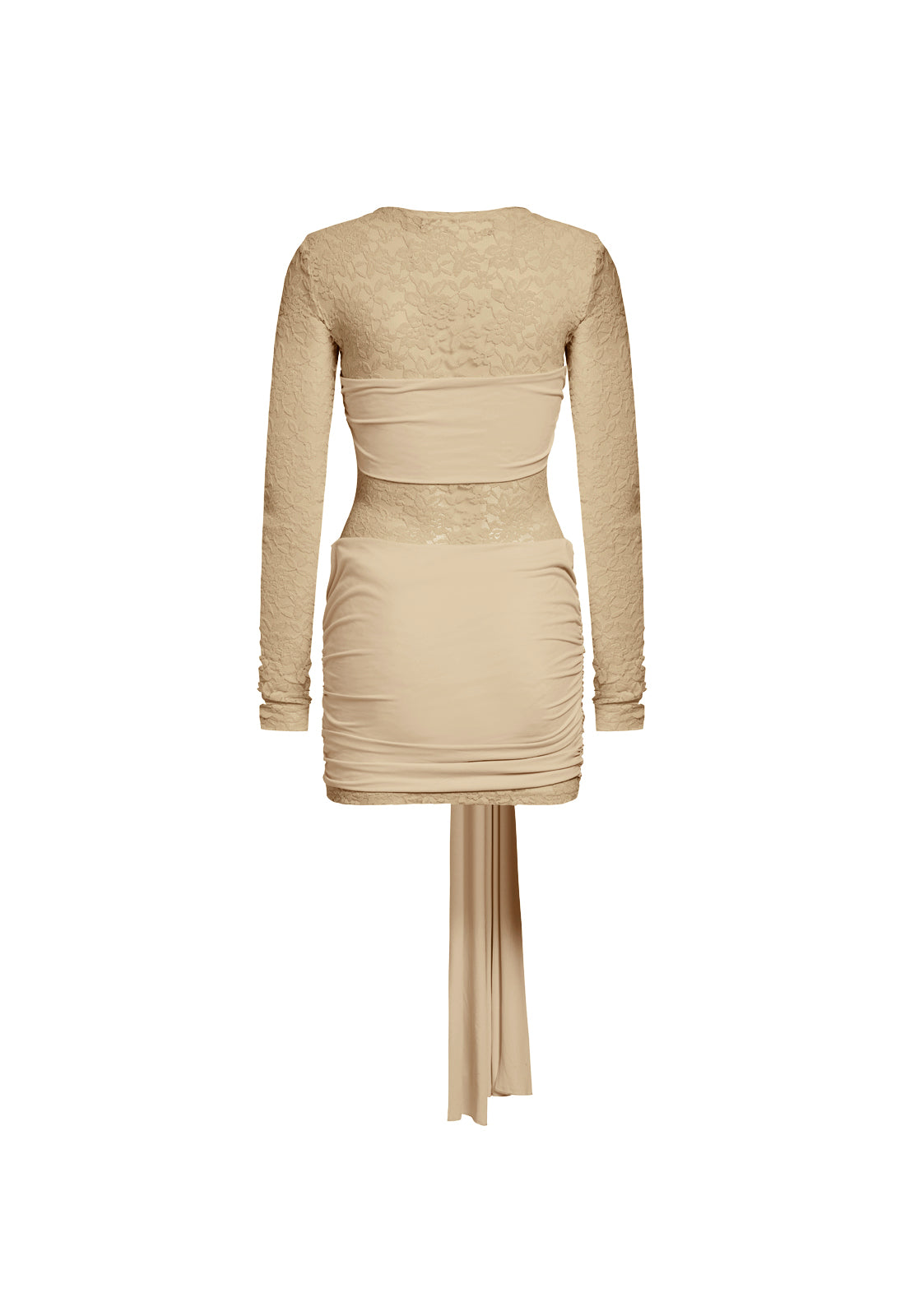 MIDNIGHT MINI DRESS - ALMOND