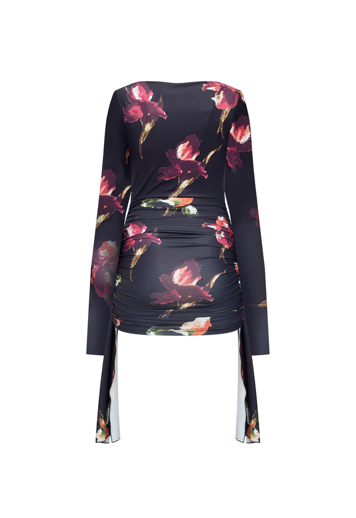 GLORY MINI DRESS - ONYX FLORAL